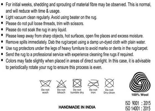 Dywan wełniany Pune brązowy 200x300 nowoczesny dywan do salonu