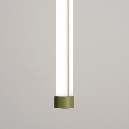 Lampa wisząca TRANG LED oliwkowa regulowana nad wyspę 1-punktowa