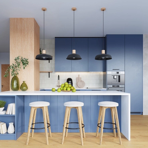 Lampa wisząca INDY czarna skandynawska do salonu i nad stół 38 cm SOLLUX LIGHTING