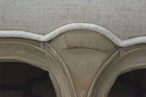 Ławka Cygne bielona/ beżowa