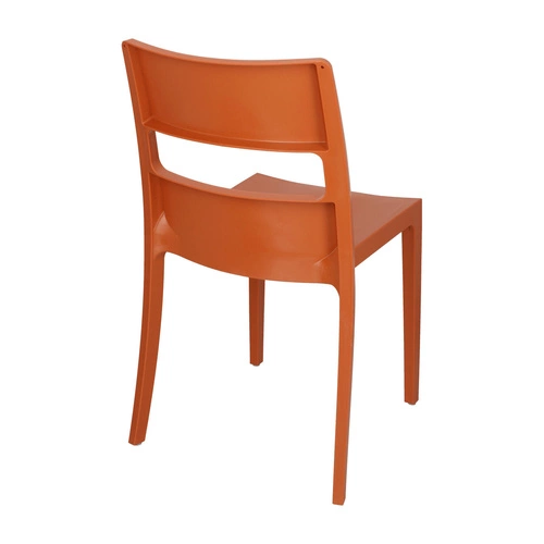 Krzesło ogrodowe z tworzywa sztaplowane Sai SCAB Design pomarańczowe do ogrodu i sali bankietowej