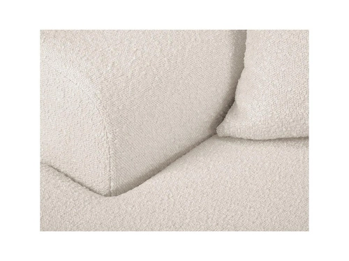 Narożnik z funkcją spania Moghan Beige Boucle Lewostronna kolor nóg naturalny