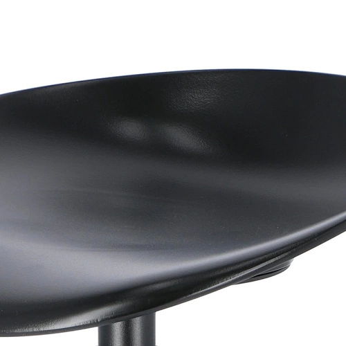 Stołek barowy Banksy czarny obrotowy nowoczesny do kuchni i jadalni Intesi 77 cm