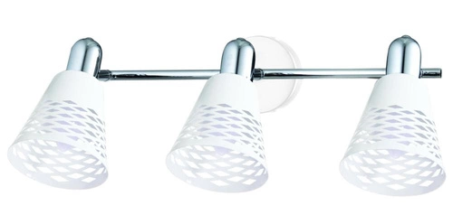 Lampa sufitowa Discovery biała regulowana 3-punktowa metalowa do salonu i sypialni CANDELLUX