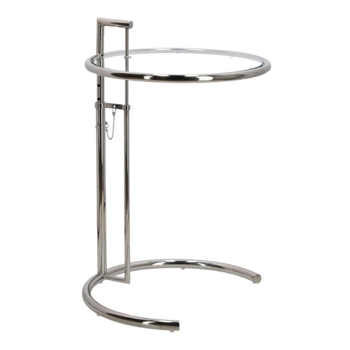Stolik Frame inspirowany Elieen Gray srebrny