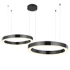 Lampa wisząca CIRCLE 40+60 LED tytanowa  1 podsufitce