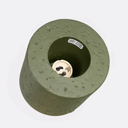 Kinkiet ścienny ORBIS betonowy zielony oliwkowy nowoczesny do salonu i kuchni