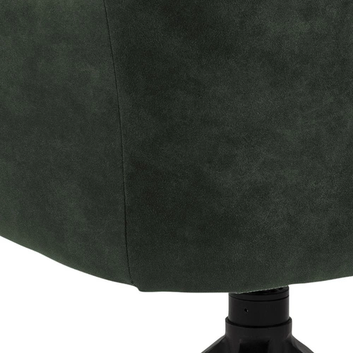 Krzesło tapicerowane Brenda Actona oliwkowe obrotowe z podłokietnikami do jadalni nowoczesne