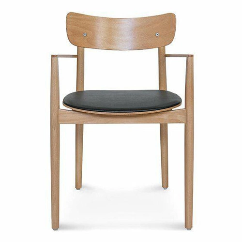 Krzesło drewniane Fameg Nopp z podłokietnikami do jadalni i salonu nowoczesne personalizowane