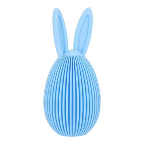 Intesi figurka wielkanocna Jajko z uszami duże niebieskie nowoczesna dekoracja na stół lub komodę