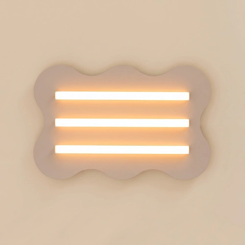Plafon sufitowy KLOVER taupe nowoczesny metalowy do salonu LED
