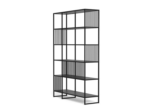 Regał loftowy Strington czarny metalowy na książki 120 cm Actona