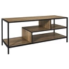 Szafka RTV loftowa Edison 110 cm stojąca industrialna do salonu drewno i metal Intesi