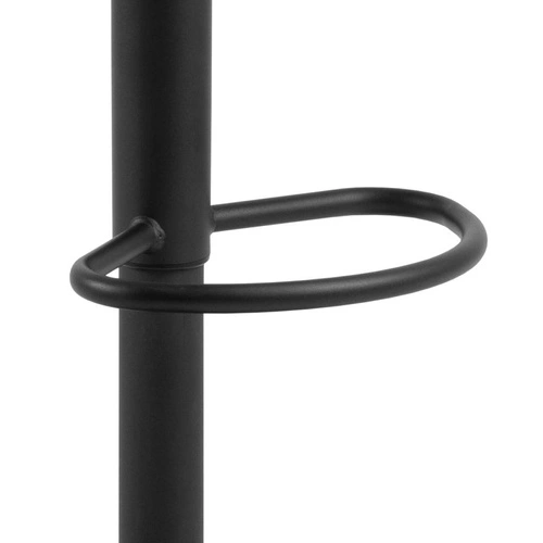 Hoker Grace szary ciemny aksamitny z oparciem i podłokietnikami regulowany do kuchni Actona