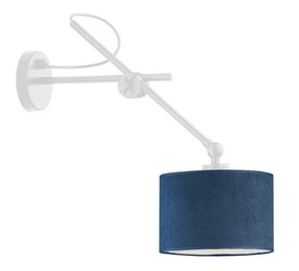 Kinkiet ścienny welurowy HAMILTON VELUR morski nowoczesny do sypialni i salonu Lysne