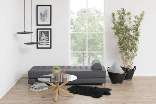 Stolik kawowy Heaven okrągły szklany nowoczesny skandynawski do salonu Actona 82 cm