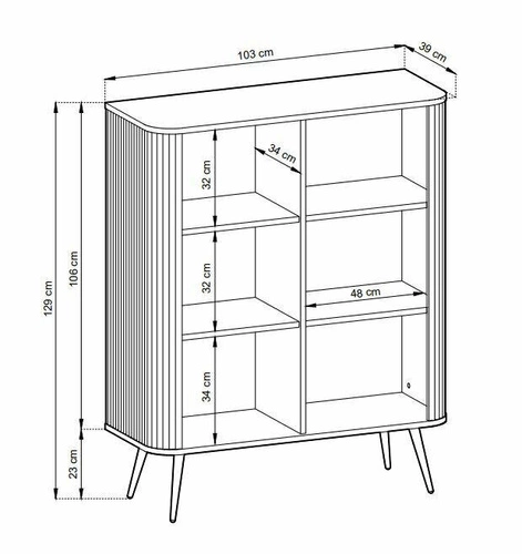 Zestaw mebli do salonu Seda czarne z czarnymi nogami
