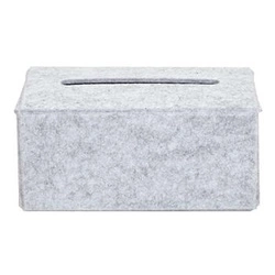 Pudełko na chusteczki filcowe szare     