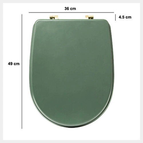 Deska sedesowa Duo zielona z duroplastu do toalety nowoczesna