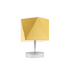 Lampka PASADENA abażur musztardowy stelaż chrom