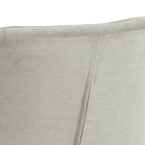 Krzesło tapicerowane Petri Actona do jadalni nowoczesne beżowe na czarnych metalowych nogach