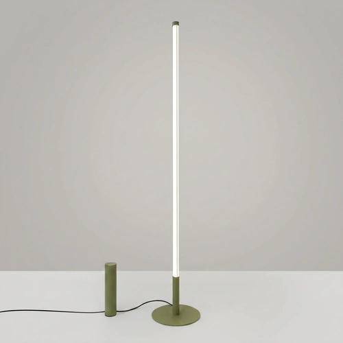 Lampa stojąca do salonu TRANG nowoczesna LED oliwkowa 4000K