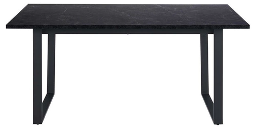 Stół do jadalni Amble 160x90 czarny marmur nowoczesny industrialny nierozkładany Actona