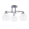 Lampa sufitowa Prego chromowy 3x40W E27  klosz bezbarwny