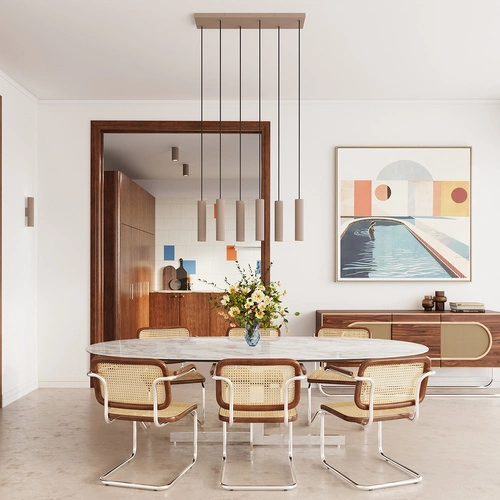 Kinkiet IVAR taupe LED 3000K nowoczesny kinkiet ścienny do salonu