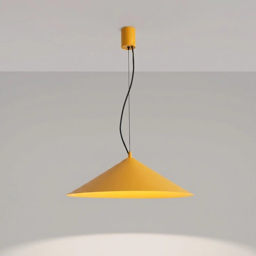 Lampa wisząca FINT LED żółta nowoczesna do salonu 1-punktowa