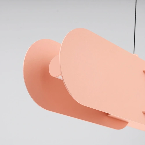 Lampa wisząca LED CHAIN 91 brzoskwiniowa nowoczesna nad stół