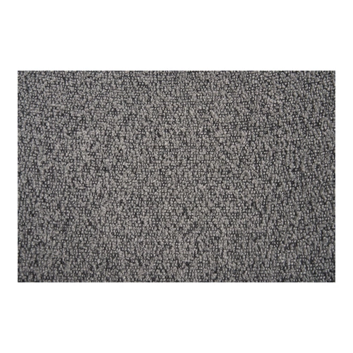 Krzesło tapicerowane Mira boucle szare jasne na czarnych nogach do jadalni i salonu Intesi