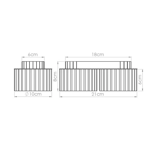 Plafon sufitowy AURA 2 różowy okrągły nowoczesny do salonu i kuchni aluminium GX53