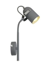 Kinkiet Gray na wysięgniku 1x40W E14  szary