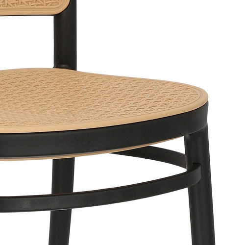 Zestaw 4 krzeseł Antonio czarne