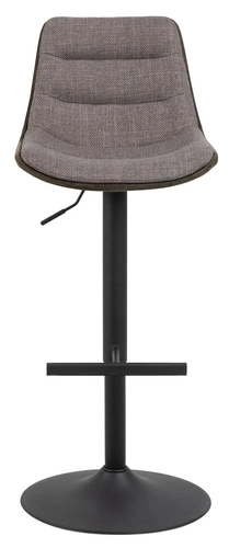 Hoker Adisa szary nowoczesny z oparciem obrotowy regulowany do kuchni i wyspy Actona
