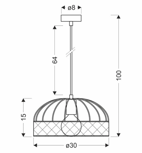 Lampa wisząca Levi czarna regulowana loftowa do salonu i jadalni nad stół 30 cm