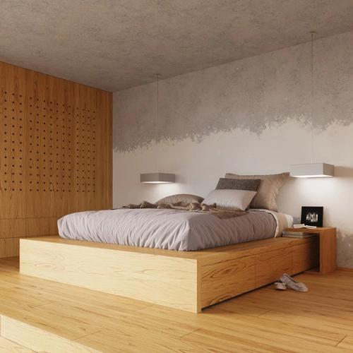 Plafon kwadratowy szary Horus 25 nowoczesny do salonu, sypialni, kuchni Sollux