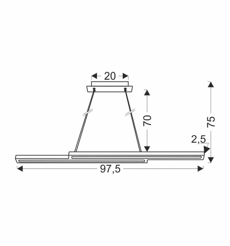 Lampa wisząca Sento drewniany 20W LED 4000K maskownica czarna