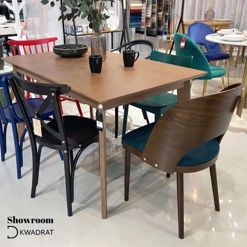 Krzesło drewniane Fameg A-8810/2 do jadalni i kuchni brązowe bukowe nowoczesne rustykalne