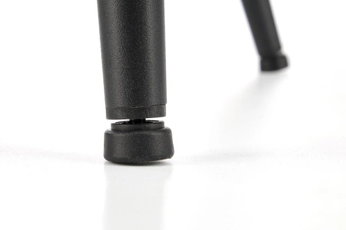 Krzesło do jadalni welurowe Wendy tapicerowane glamour na czarnych nogach Intesi