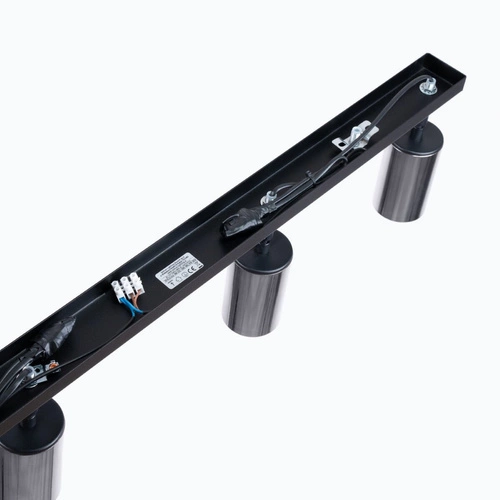 Plafon sufitowy WINX 4L czarny chrom nowoczesny do salonu kuchni sypialni jadalni SOLLUX