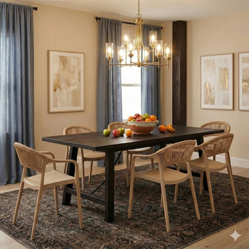 Krzesło Osma beżowe Intesi z polipropylenu boho sztaplowane łatwe czyszczenie