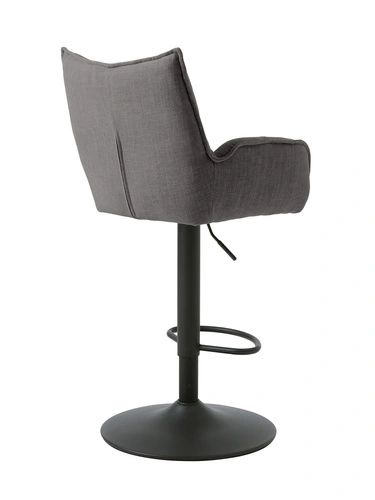 Hoker Merys nowoczesny tapicerowany obrotowy z podłokietnikami do kuchni grafitowy