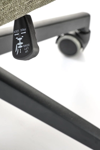 Fotel biurowy ergonomiczny Nurah oliwkowy obrotowy z podłokietnikami do biura Intesi