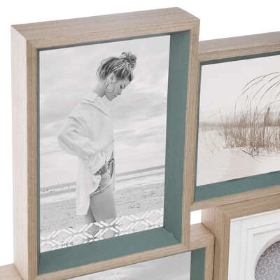 Ramka na 4 zdjęcia 10x15 Moly biała wisząca nowoczesna multiramka Atmosphera