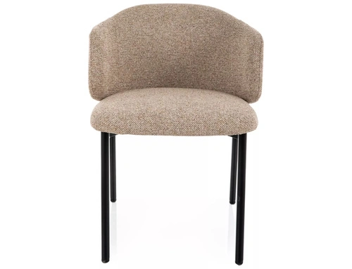 Krzesło Tacoma tapicerowane beżowe z podłokietnikami do jadalni