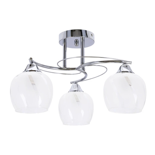 Lampa sufitowa Prego chromowy 3x40W E27  klosz bezbarwny