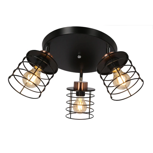 Plafon sufitowy Glob czarny nowoczesny metalowy 40 cm do salonu i jadalni CANDELLUX