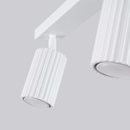 Plafon sufitowy biały KARBON 3L SOLLUX LIGHTING do salonu minimalistyczny aluminiowy regulowany